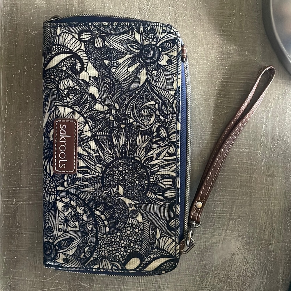 Sakroots Navy Spirit Desert wallet